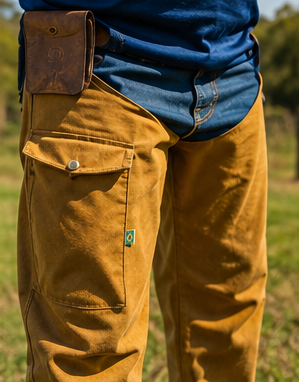 Calça de lona para cavalgadas